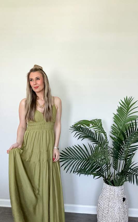 Kiwi Olive Getaway Dress