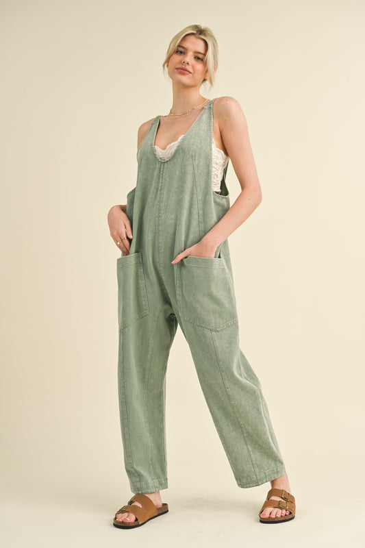 Lauren Ash Green Harem Jumpsuit