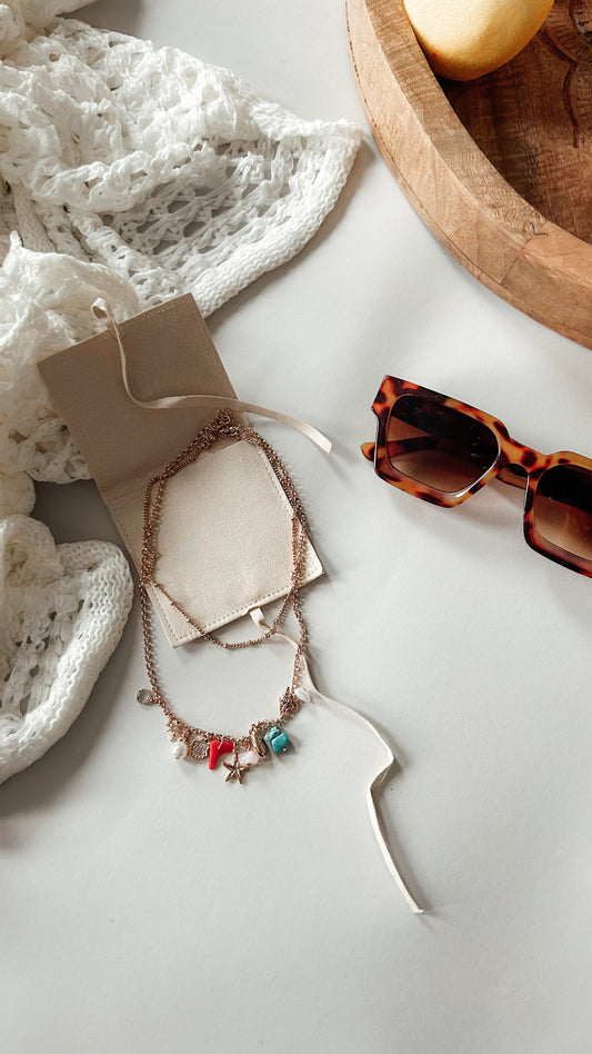 Gold Dainty Layered Seashell Necklace