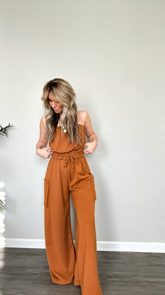 Sultry Strapless Jumpsuit