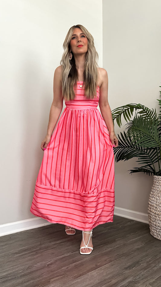 Alessia Striped Maxi Dress