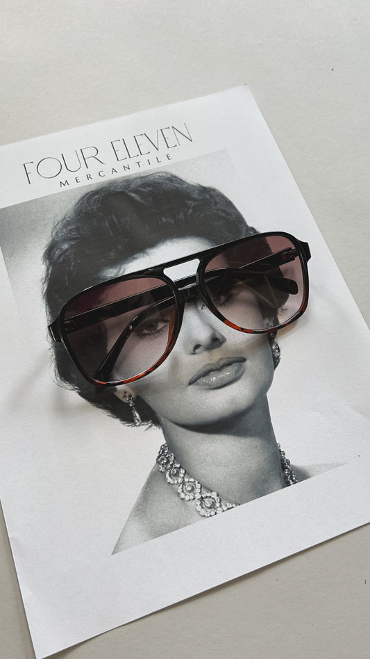 Black & Tortoiseshell Aviators