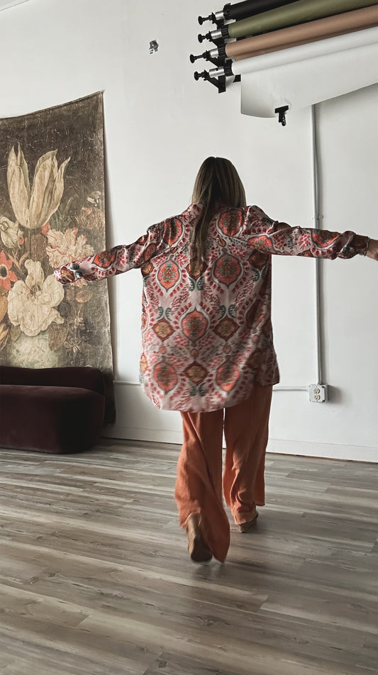 Phoenix Satin Long Shirt