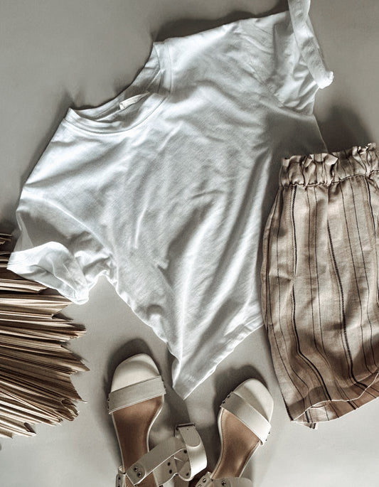 Basic White Crew Tee