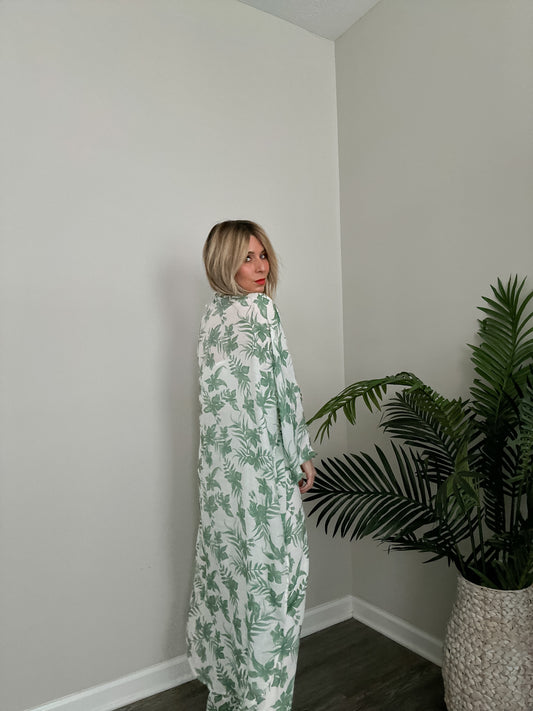 Antonella Sage Green Floral Set