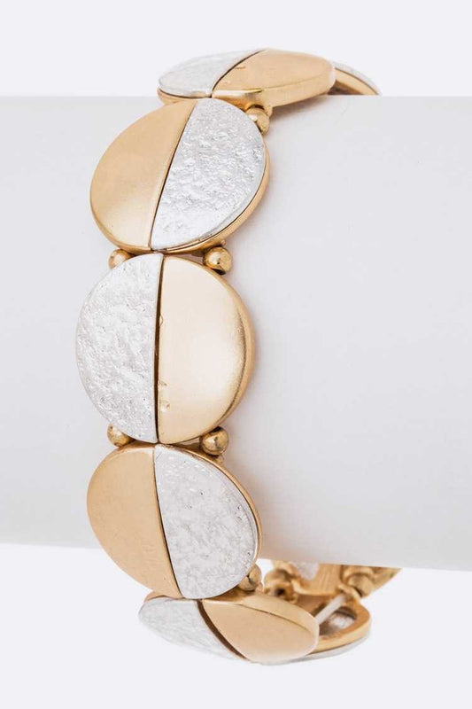 Two-Tone Stretch Bracelet