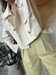 Ivory Cropped Trench Coat