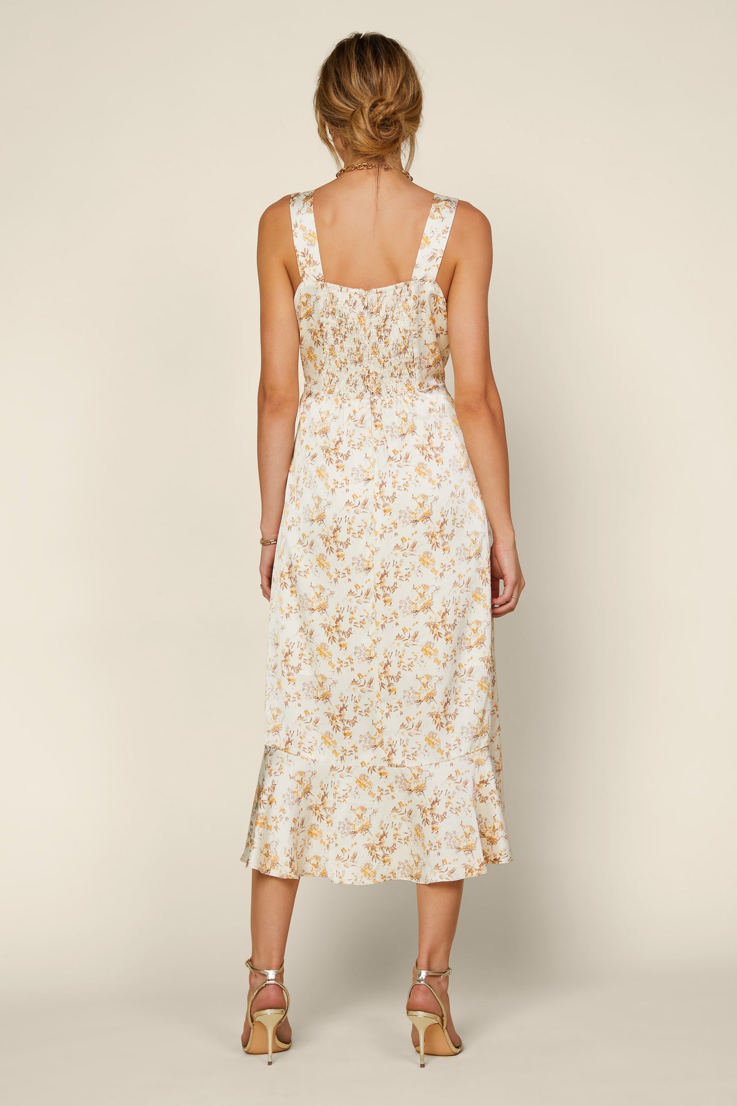 Sun-Kissed Blossoms Midi Dress (XS-L)
