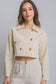 Ivory Cropped Trench Coat